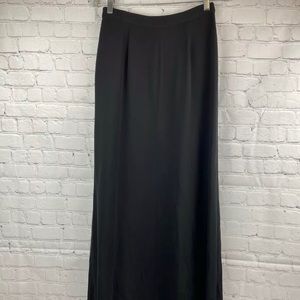 🆕 Giorgio Armani Size 42 Black Designer Maxi Witchy Whimsical Skirt